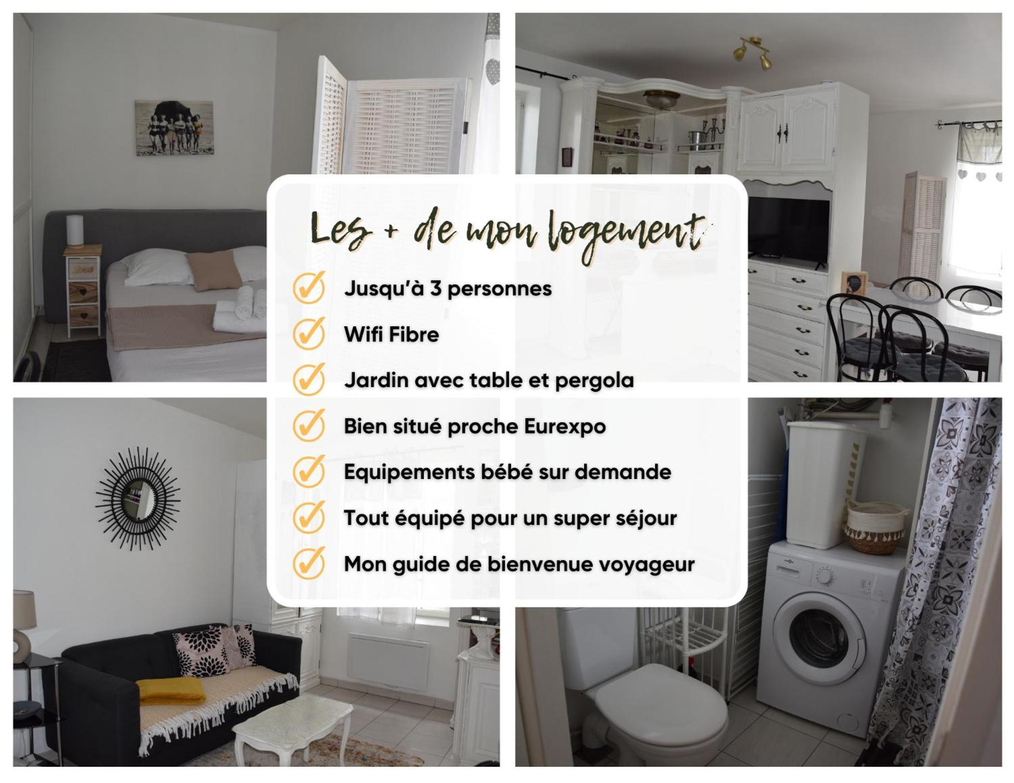 Apartment Evasion Campagnarde Avec Jardin Et Parking, Proche De Eurexpo Et Groupamastadium